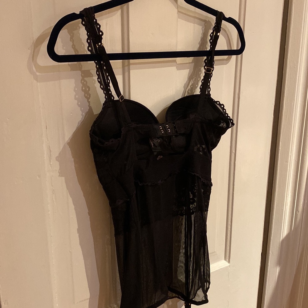Victoria’s Secret Black Teddie with Garter Hooks - Picture 10 of 10